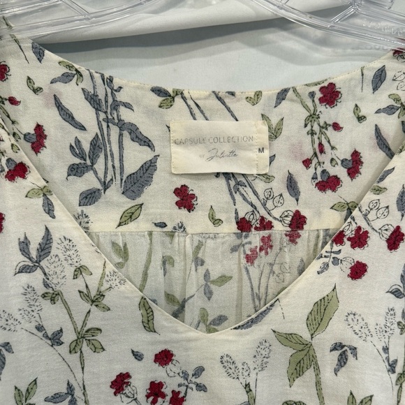 Capsule Collection By Juliette India Song April Floral Print Midi Dress Sz M - Picture 13 of 13